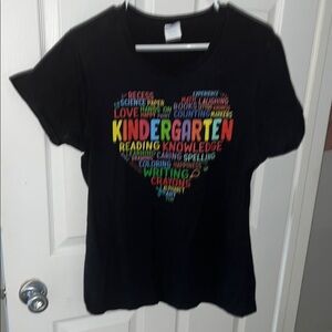 Black Kindergarten Graphic T-Shirt